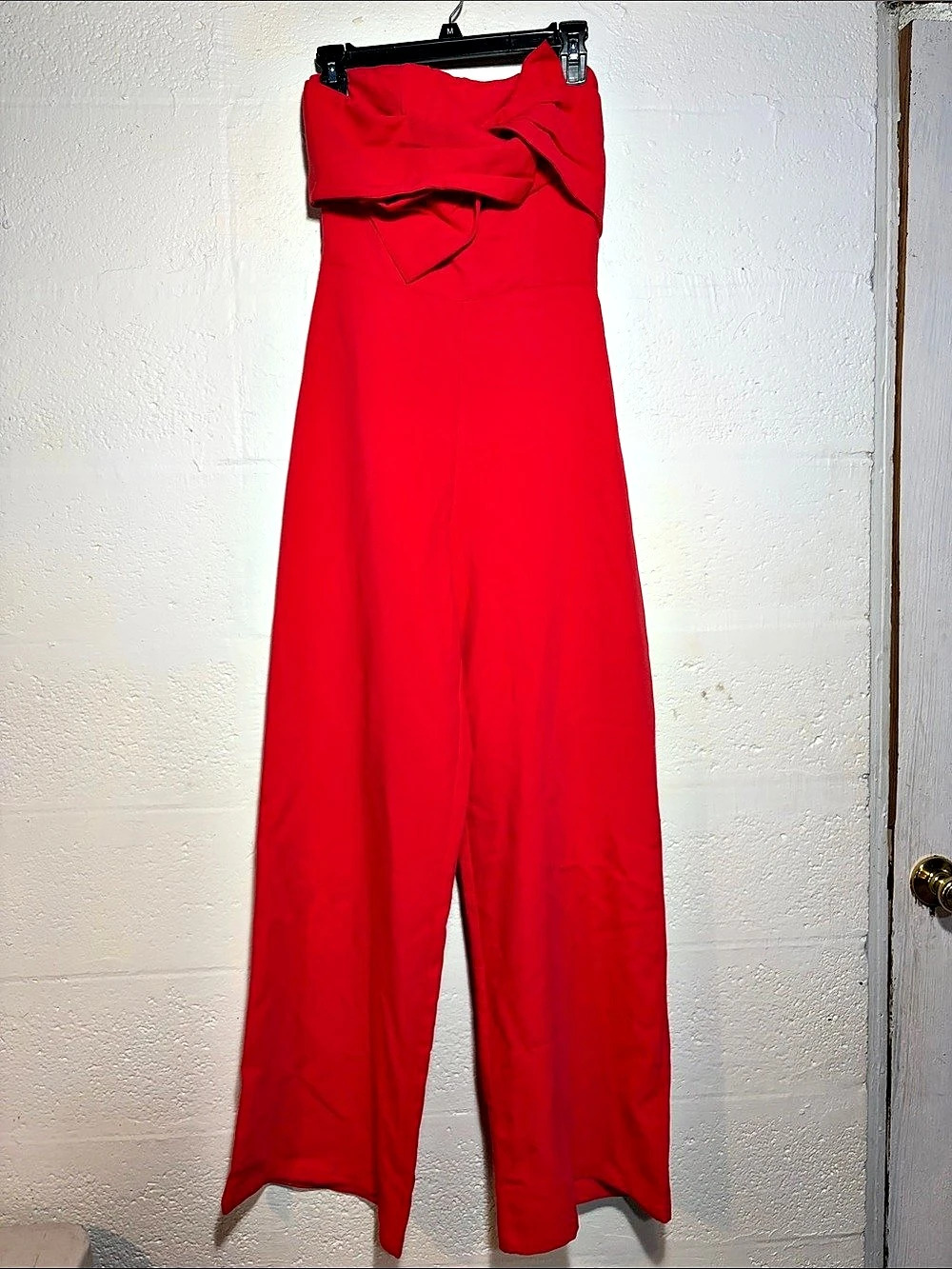 Impressions Wide Leg Jumpsuit in Red Small Like New